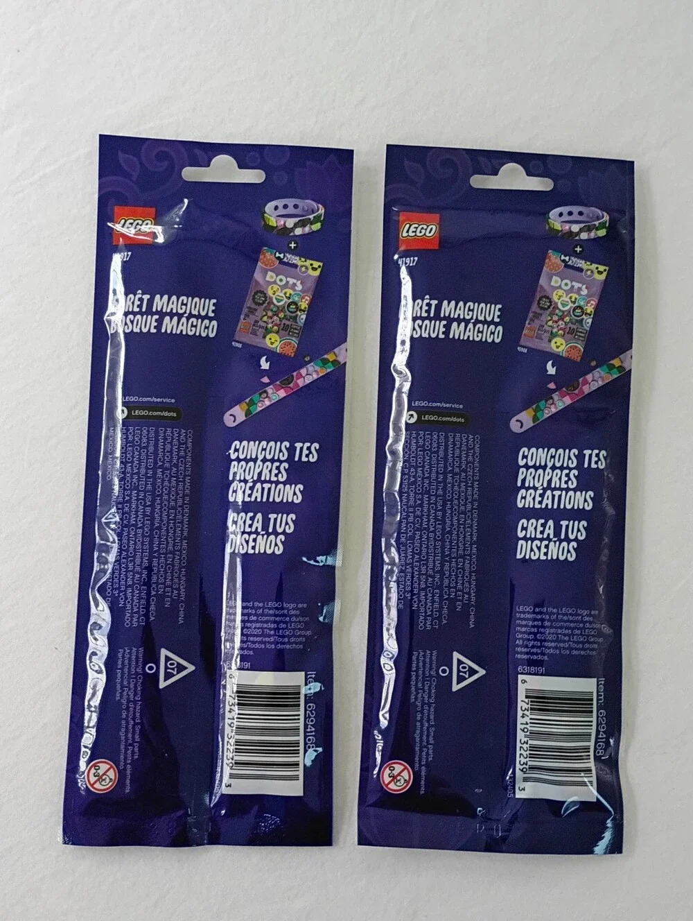 Bundle LEGO Dots Bracelet Magical Forest 41917 Two New 33 Pieces